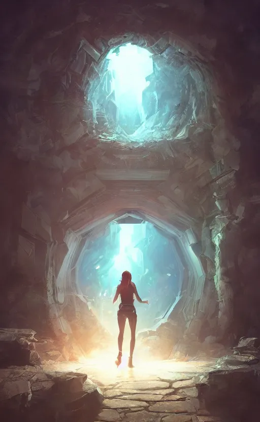 Image similar to a portal to another dimension, dynamic lighting, photorealistic fantasy concept art, trending on art station, stunning visuals, creative, cinematic, ultra detailed