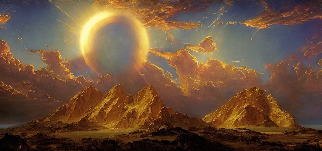 Prompt: The Galactic Empire by Frederic Edwin Church