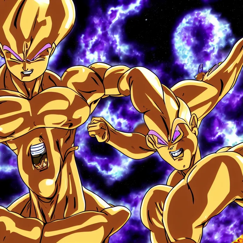 Prompt: golden Frieza gloating detailed HD 8k High Resolution