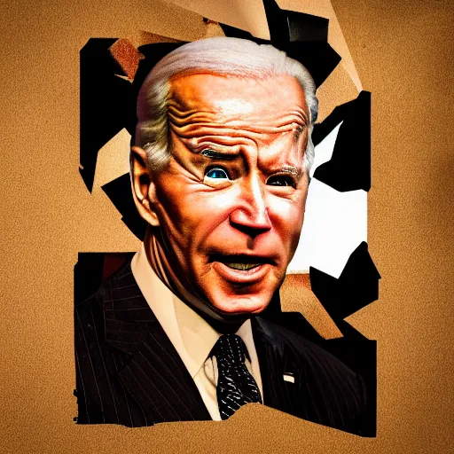 Prompt: devil body, with joe biden head, art in 4 k, high quality