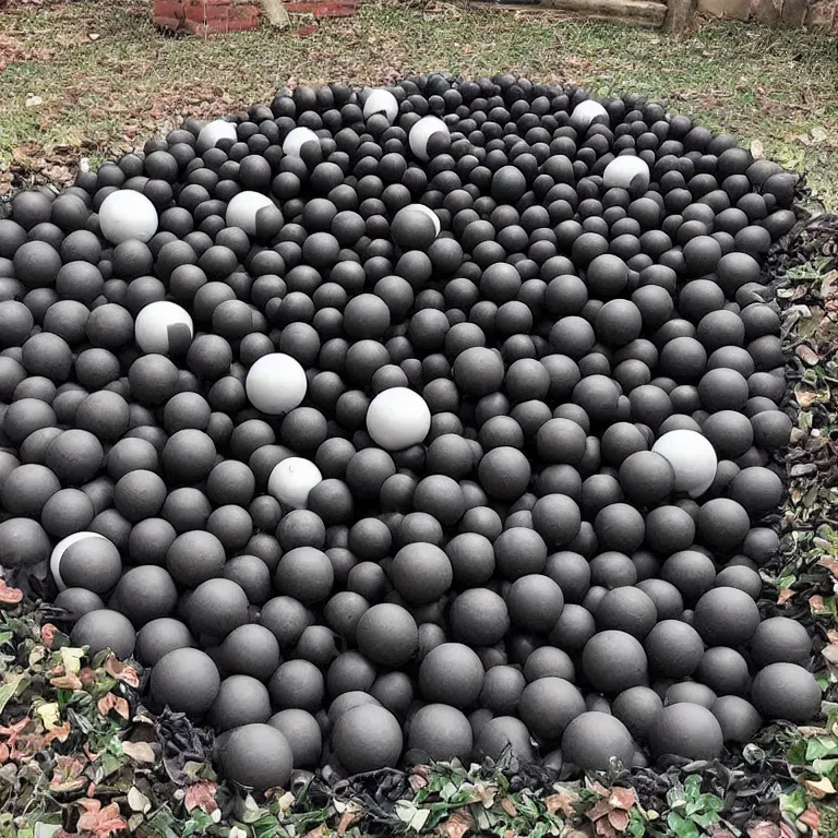 Prompt: An extremely spooky gothic ball pit