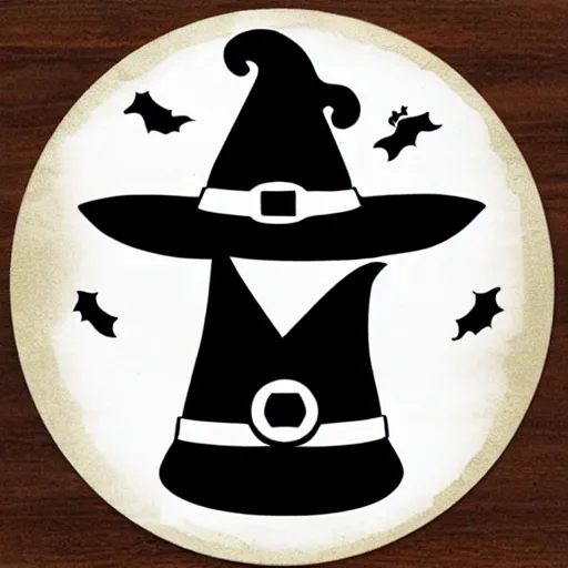 Image similar to witch magic symbol sign witch hat paper