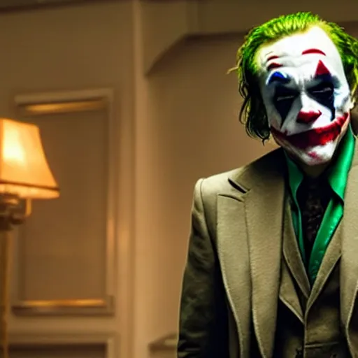 Prompt: A still of Mark Hamill as the Joker in Joker (2019)