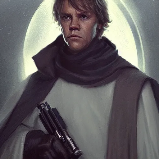 Image similar to portrait of a man by greg rutkowski, luke skywalker, star wars expanded universe, he is about 2 0 years old, highly detailed portrait, digital painting, artstation, concept art, smooth, sharp foccus ilustration, artstation hq