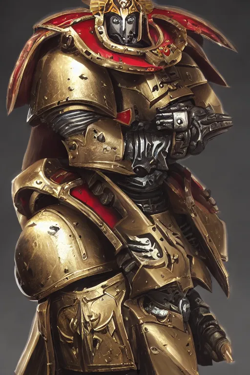 Image similar to armor portrait heros warhammer 4 0 k horus heresy fanart - the primarchs emperor by johannes helgeson animated with vfx concept artist & illustrator global illumination ray tracing hdr fanart arstation zbrush central hardmesh 8 k octane renderer comics stylized