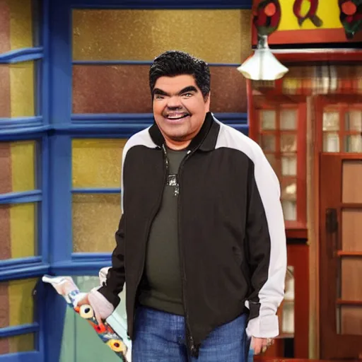 Prompt: george lopez guest appearance, still from icarly