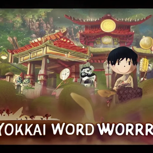 Image similar to yokai world, cinematic