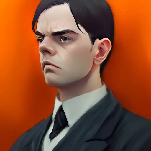 Prompt: portrait of padraig pearse, highly detailed, digital painting, concept art, sharp focus, by makoto shinkai