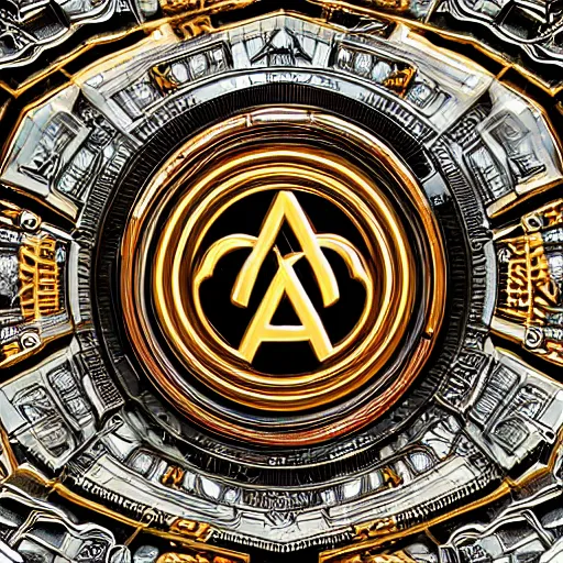 Image similar to a and w logo, digital art, cosmic, 3 d high definition, trending on art station, photorealistic, high resolution, 8 k, octane, hyper detailed, insane details, intricate, elite, ornate, elegant trend, highly detailed and intricate, sharp focus, photography, unreal engine