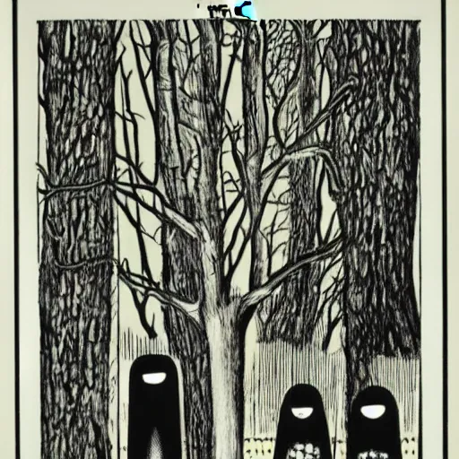 Prompt: the watchmen by edward gorey