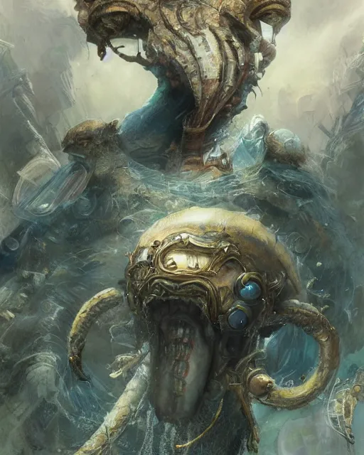 Prompt: incredible mister limpet, fantasy character portrait, ultra realistic, concept art, intricate details, highly detailed by greg rutkowski, gaston bussiere, craig mullins, simon bisley