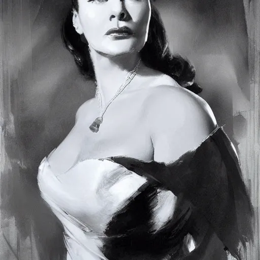 Image similar to yvonne di carlo by artist ruan jia