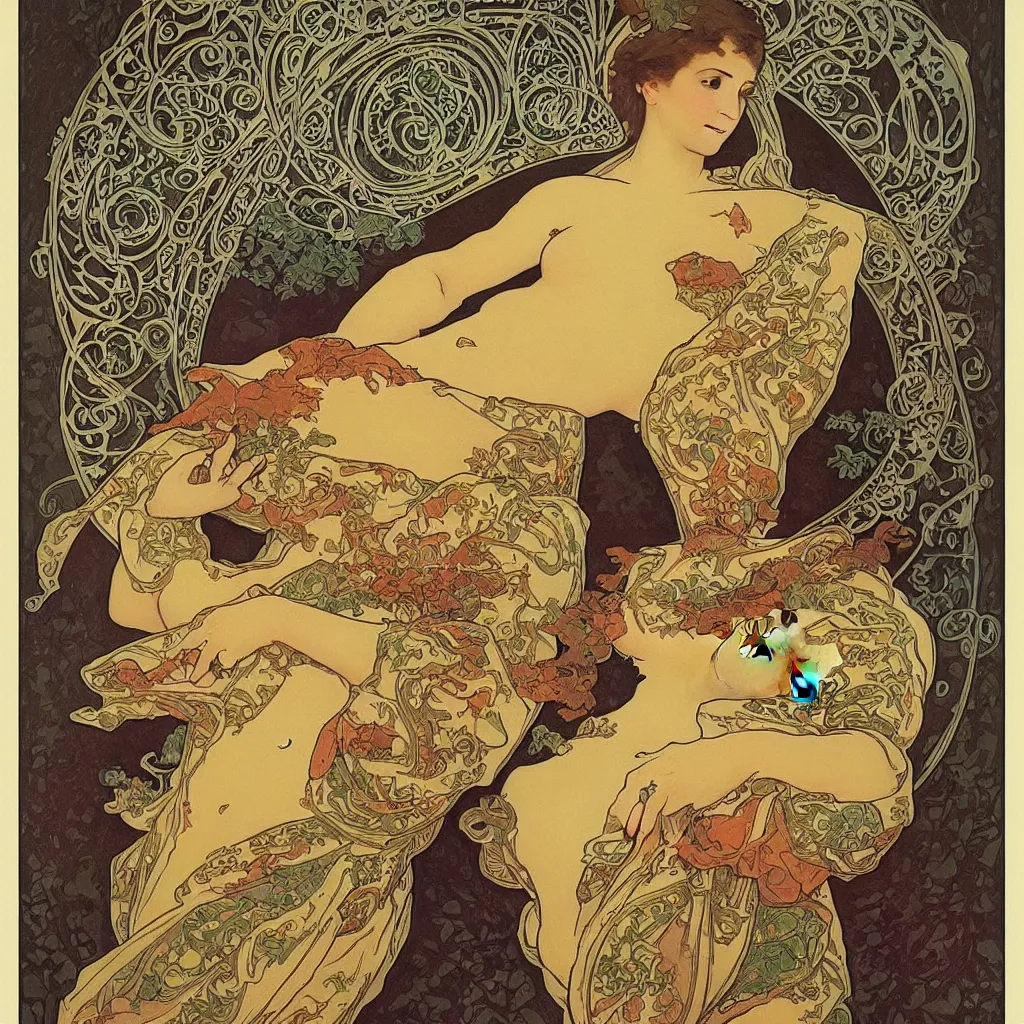 Prompt: “Beautiful award-winning classic art nouveau advertisement for the ultimate everything burrito. Detailed advertisement for a delicious everything burrito by Alphonse Mucha Victor Horta. This burrito will change your life”