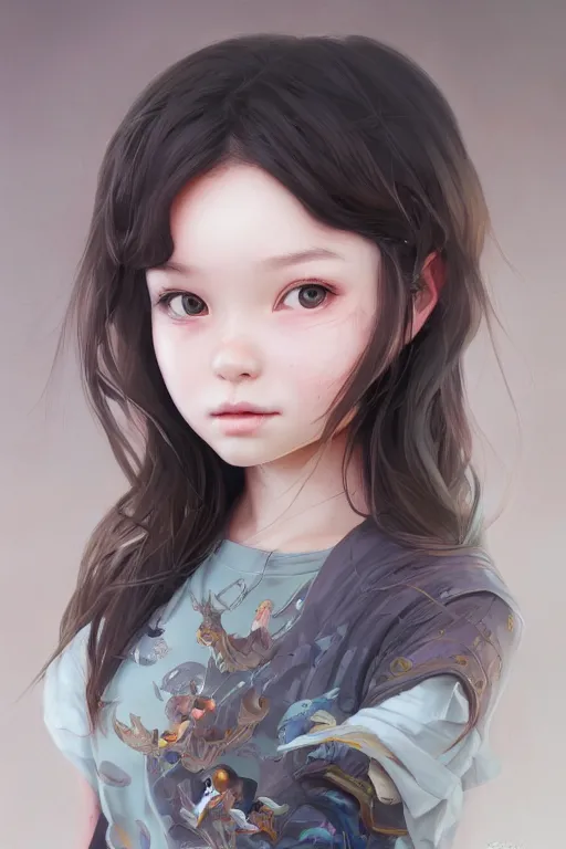 Prompt: very cute girl portrait, highly detailed eyes, intricate details, by artgerm, tooth wu, dan mumford, beeple, wlop, rossdraws, james jean, marc simonetti, artstation giuseppe dangelico pino and michael garmash and rob rey and greg manchess and huang guangjian and makoto shinkai