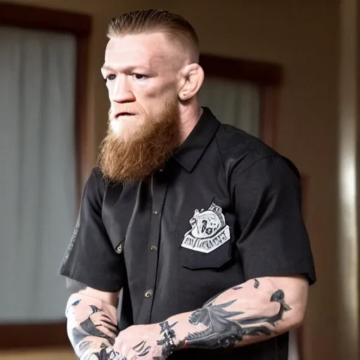 Prompt: Connor McGregor in sons of anarchy very detailed 4k quality super realistic