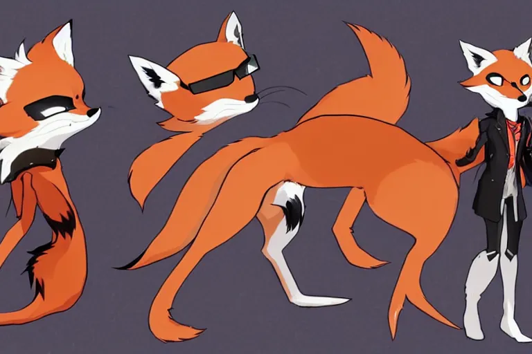 Image similar to a furry tan male fox on a persona 5 : royal ( by atlus ) video game splash screen, a furry male sandcolored tan fox fursona ( has hair ), persona 5 phantom thief style