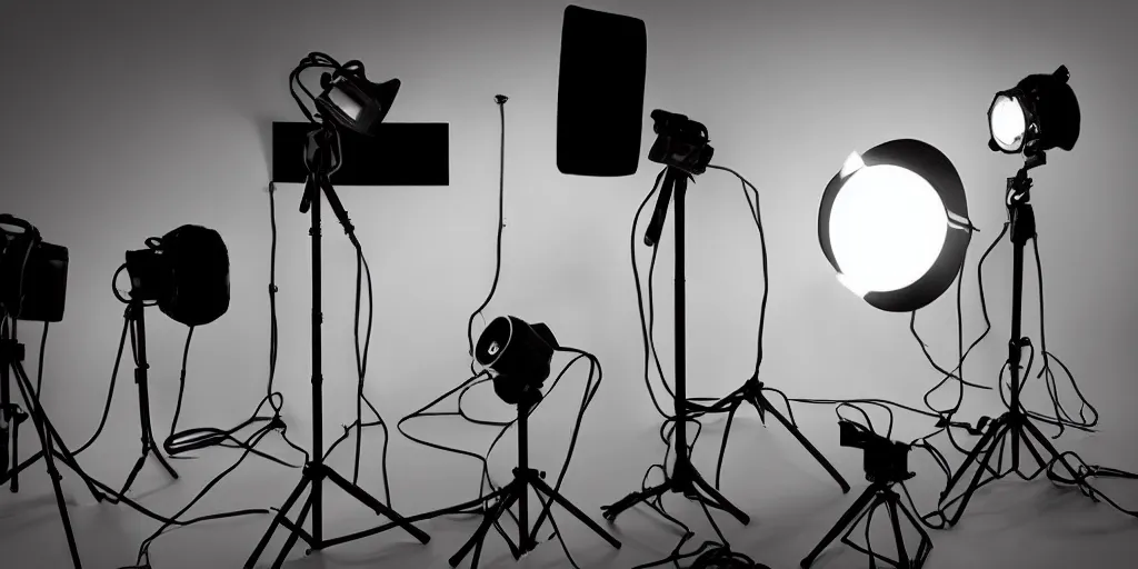 Prompt: i dream of android phones, modern, studio, studio light