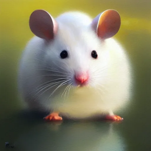 Image similar to cute white mouse portrait, dramatic light, lake background, 2 0 0 mm focal length, painted by stanley lau, painted by greg rutkowski, painted by stanley artgerm, digital art, trending on artstation