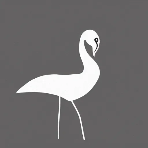 Image similar to minimal minimalist one single continuous line flamingo abstract