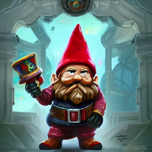 Image similar to lawn gnomes are really undercover protectors of the galaxy, dressed in ordinary gnome fashion but turn into super gnomes with ornate hero garments, capes, muscular, intricate, highly detailed, digital painting, artstation, symmetrical, concept art, smooth, sharp focus, illustration, unreal engine 5, 8 k,