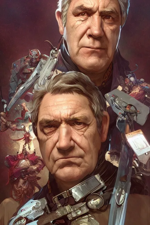 Image similar to Gordon Brown as Spok, highly detailed character in digital fantasy, painted portrait, artstation, concept art, hard focus, illustrations, works by Artgerm and Greg Rutkowski, Alphonse Mucha and Craig Mullins, James Gene, Andrey Ryabovichev, Mark Simonetti and Peter Morbacher, 16 thousand