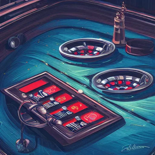 Image similar to detailed roulette by alena aenami