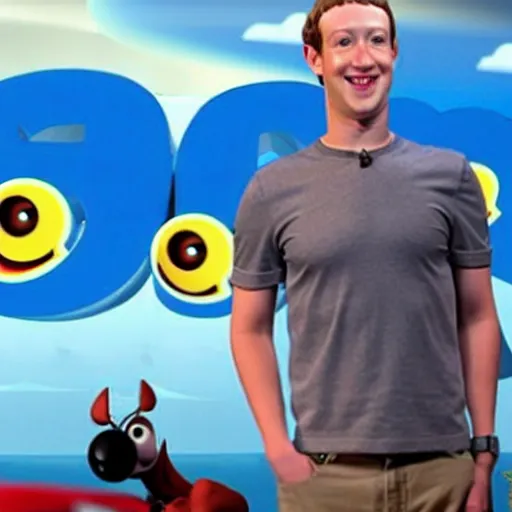 Image similar to mark zuckerberg in a pixar movie