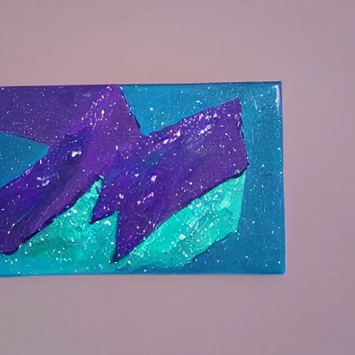 Image similar to Floating dark-purple crystal shard 🎨🖌️