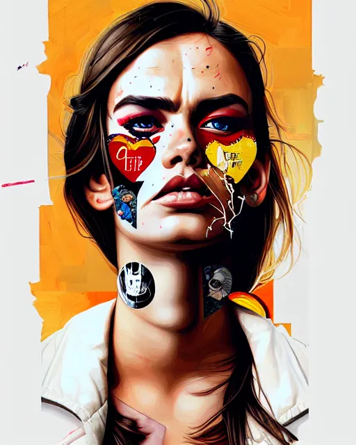 Image similar to girl artwork by sandra chevrier, golden hour, illustration, highly detailed, simple, no jagged lines, vector art, smooth, artstation