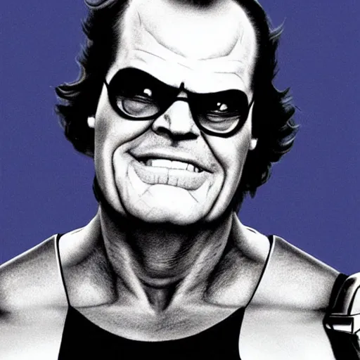 Prompt: jack Nicholson as Thanos