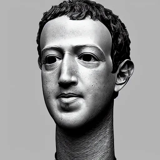 Prompt: poorly made mark zuckerberg wax sculpture