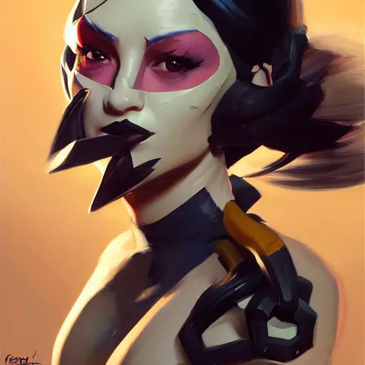 Prompt: Greg Manchess portrait painting of Rogue as Overwatch character, medium shot, asymmetrical, profile picture, Organic Painting, sunny day, Matte Painting, bold shapes, hard edges, street art, trending on artstation, by Huang Guangjian and Gil Elvgren and Sachin Teng