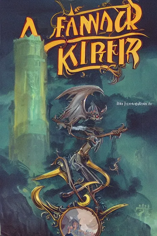 Image similar to a fantasy book cover, art by chip Kidd