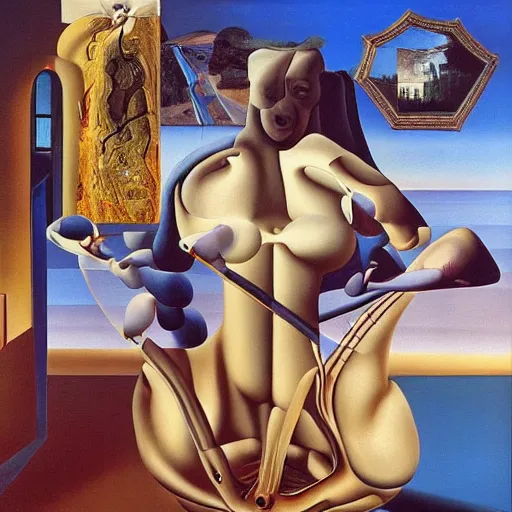 Image similar to the metaverse, painted by dali