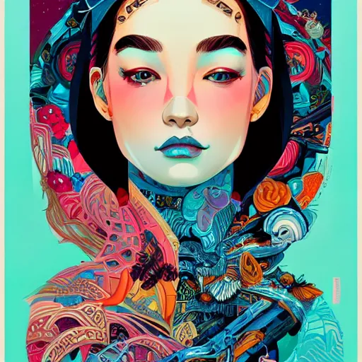 Image similar to Tristan Eaton, victo ngai, artgerm, Perfect princess