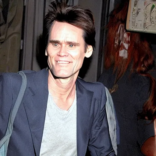 Image similar to jim carrey with carrier!!