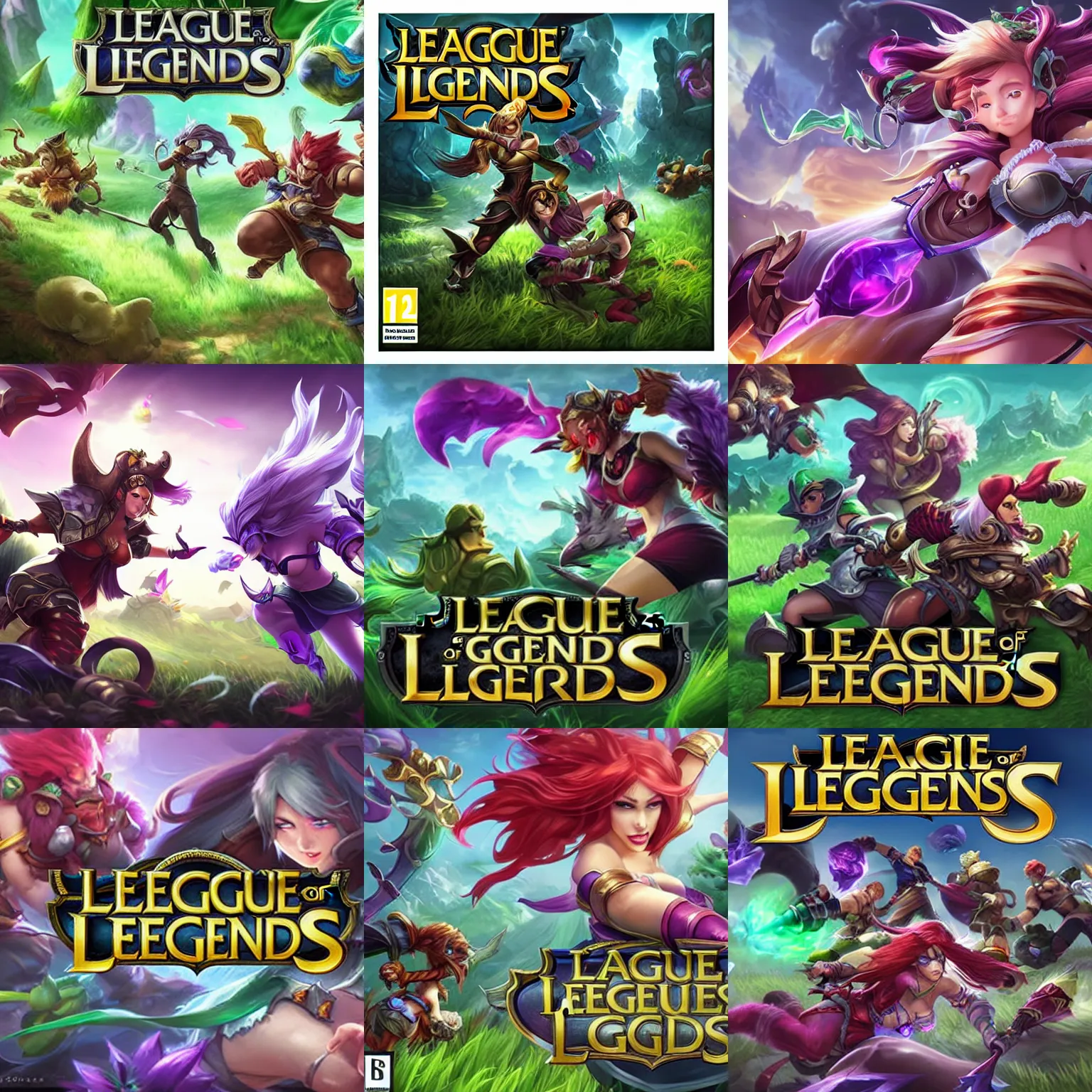 Prompt: League of Legends: Touch Grass edition, cover art, high definition