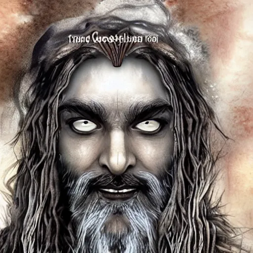 Prompt: Aghori baba in creamation ground evoking goddess Tara, realistic in the style of James Cameron