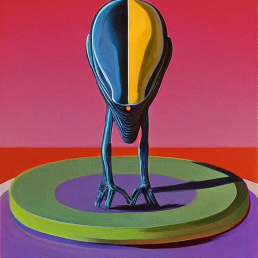 Image similar to alien by wayne thiebaud