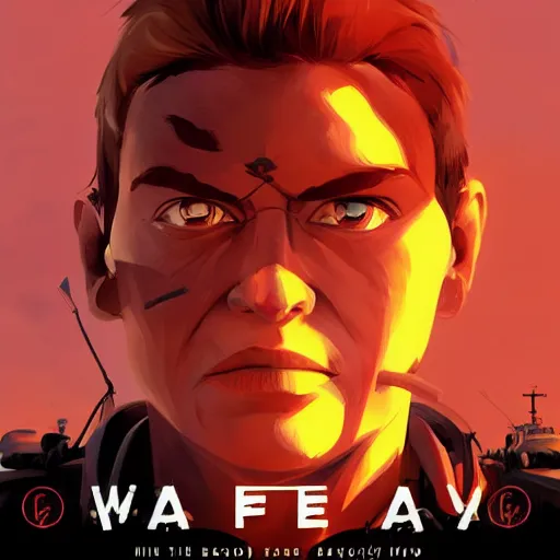 Image similar to face icon stylized minimalist mad max : fury road, loftis, cory behance hd by jesper ejsing, by rhads, makoto shinkai and lois van baarle, ilya kuvshinov, rossdraws global illumination