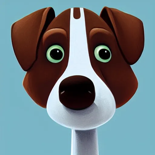 Prompt: dog by pixar style, cute, illustration, digital art, concept art, most winning awards