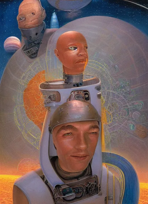 Prompt: 👨🏽🚀 🧬 by james c. christensen and manuel sanjulian width 7 0 4