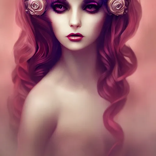Prompt: of a woman inspired by Natalie Shau,Charlie bowater, pearls,Anna Dittman,French braids in hair ,cinematic,8K