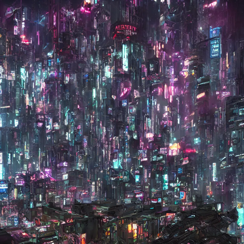 Prompt: photo of a cyberpunk flotant city