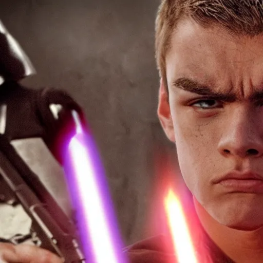 Prompt: angry, pissed off, nikolas cruz as anakin skywalker in star wars episode 3, 8k resolution, full HD, cinematic lighting, award winning, anatomically correct