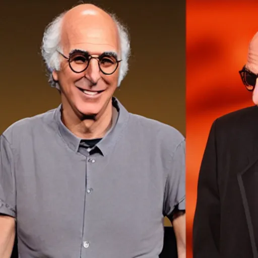 Image similar to larry david jerry seinfeld siameses