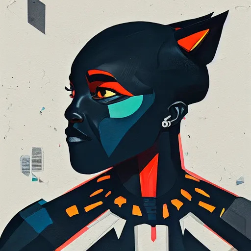 Image similar to Black Panther profile picture by Sachin Teng, asymmetrical, Organic Painting , Matte Painting, geometric shapes, hard edges, graffiti, street art:2 by Sachin Teng:4