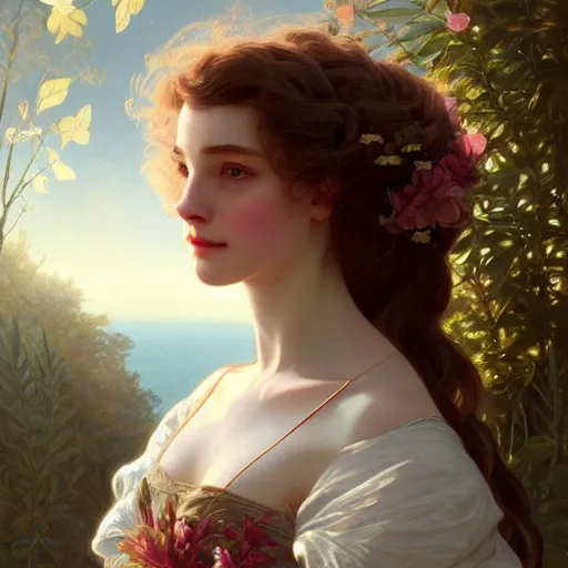 Prompt: beautiful natural Sidney Sweeney as a 1700s princess, intricate, elegant, highly detailed, digital painting, artstation, concept art, smooth, sharp focus, illustration, art by artgerm and greg rutkowski and alphonse mucha and loish and WLOP