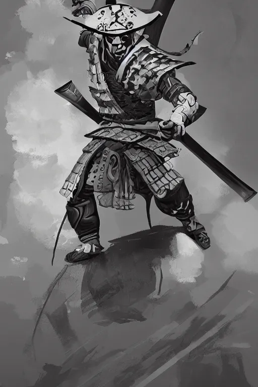 Image similar to samurai warrior by ariel perez from artstation