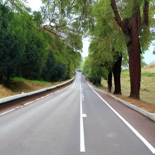 Image similar to Road covered in baguettes